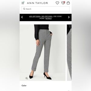 The Tall High Waist Everyday Ankle Pant in Houndstooth